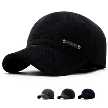 Новые зимние антихолодные наушники среднего возраста ветрозащитная холодная бейсбольная кепка мужская наружная теплая шляпа модные спортивные кепки