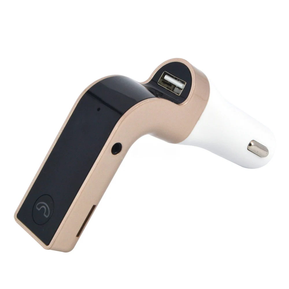 4-в-1 Hands Free Беспроводной Bluetooth FM передатчик G7+ AUX модулятор Автомобильный комплект MP3 плеер SD USB ЖК-дисплей автомобильные аксессуары