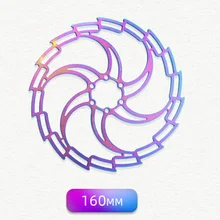 

Stainless Steel Oil Slick MTB Bike Bicycle Colorful Brake Rotor Brake Disc Standard 6 Hole Installation Bicycle Parts Accessorie
