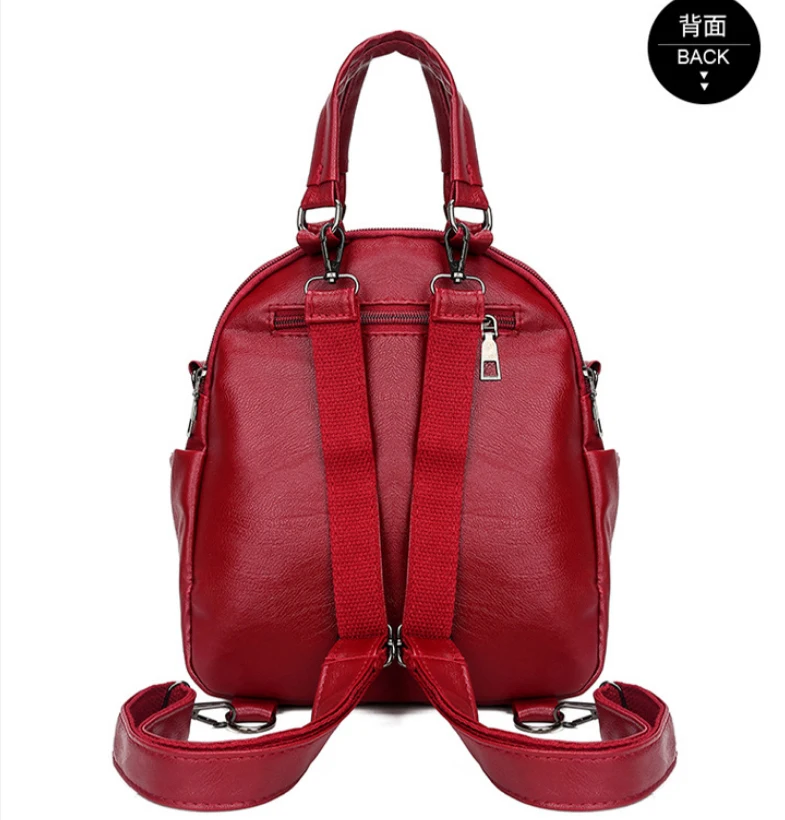 Многофункциональный al наплечный пакет-красный для девочек-подростков многофункциональные модные рюкзаки женский рюкзак школьный рюкзак
