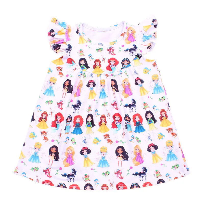 Летние рубашки принцессы для девочек; Изысканные топы для девочек с рукавами-крылышками; рубашки для девочек; костюм принцессы на День рождения; детская одежда - Цвет: 31