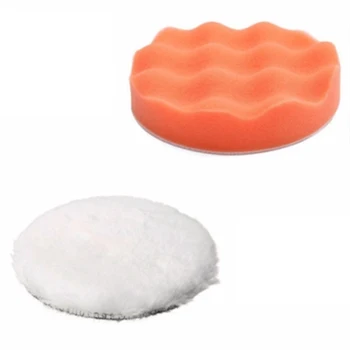 

Wave Car Sponge Kit Foam Pad Reuseable Set Body Polishing Waxing Buffing