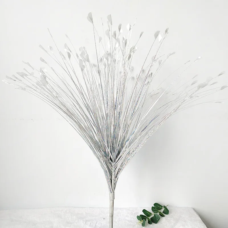3 piezas de cresped искусственная Рид flor Bling gliter maripsa planta повязка на голову de la boda de Navidad материал украшения