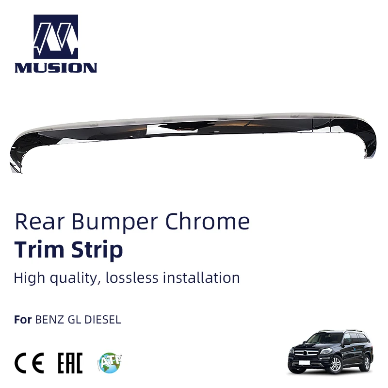 1668851274 For Mercedes Benz W166 Rear Bumper Lip Chrome Trim From 