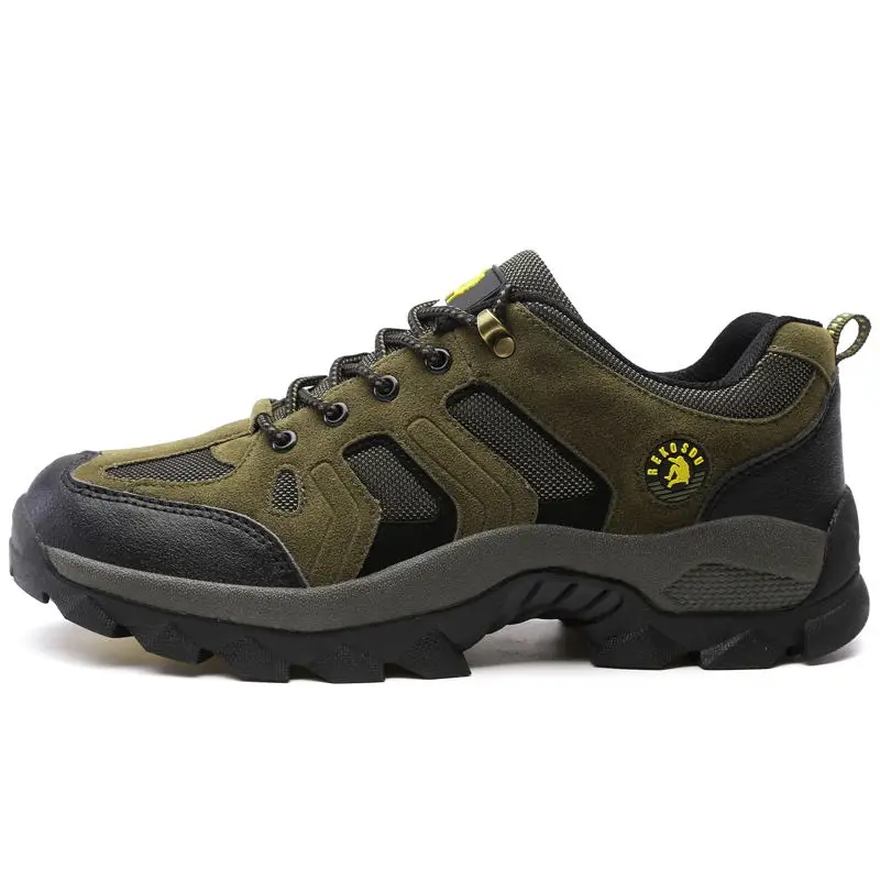 Fhlyiy/Новинка года; сезон осень-зима; мужские кроссовки; Повседневная Уличная обувь для пеших прогулок; удобная сетчатая дышащая мужская обувь; нескользящая обувь - Цвет: Army Green 99