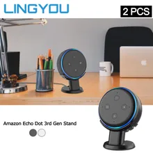 2 шт. настенное крепление для Amazon Echo Dot 3-го поколения, держатель-подставка, умный чехол-подставка для голосовых ассистентов