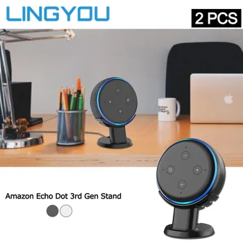 

2 Pcs Wall Mount For Amazon Echo Dot 3rd Generation Outlet Hanger Stand Holder Smart Voice Assistants Case Stand