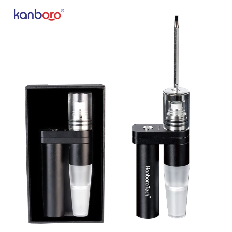 

Kanboro Wax Dabber Kit Dry Herb Vaporizer Dab Rig Subdab Pro 18650 E cigarette Coilless Ceramic Coil 510 Nail Wickless Vape Pen