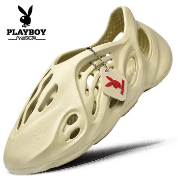

2020 new summer playboy hole shoes toe cap sandals soft bottom beach soft and comfortable high quality shoes