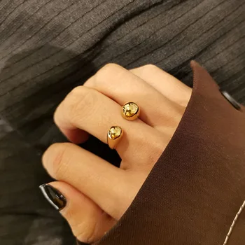 

AOMU 1PC Metal Gold Silver Color Rings Geometric Open Rings for Women Minimalist Ring 2020 Trendy Jewelry