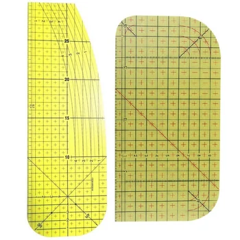 

2Pcs/Set Ironing Measuring Ruler Patchwork Sewing Tools for Clothing Making DIY Sewing Supplies