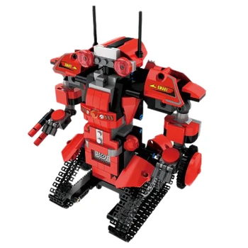 

Remote Control Building Block Robot Set for Kids Intelligent Building Kit 8-12 Years Old Boys Girls Gift (Red)