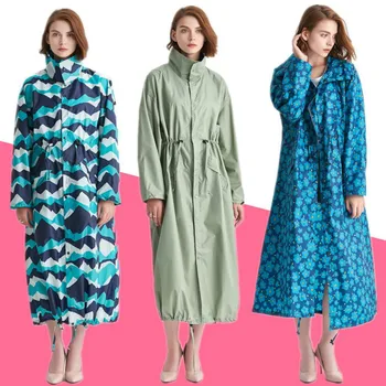 

rain jacket women long raincoat female ponchos waterproof pullover women's breathable rain coat chubasquero mujer