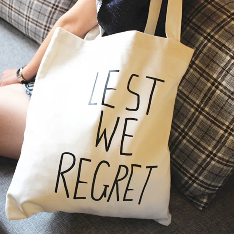 

Origional Lettered Fashion Shoulder Bag/ Hand Bag Shoulder Dual Purpose Canvas Bag Eco-friendly Bag Simple Cloth Bag Japanese Ko