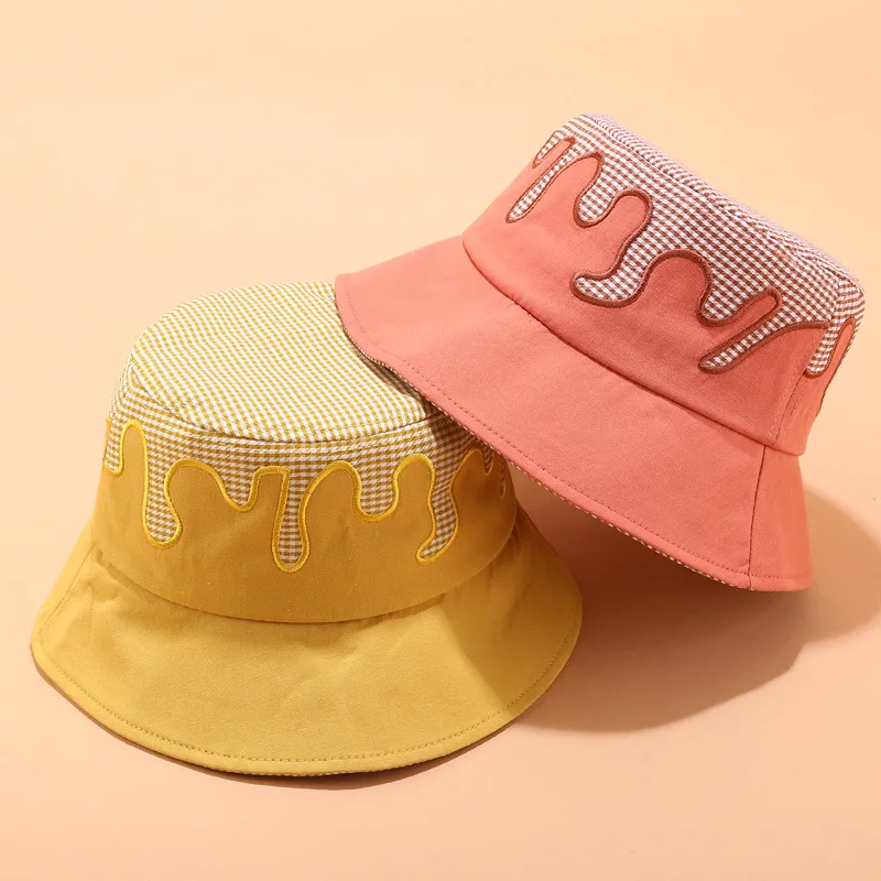

Korea Stitching Color Fisherman Hat Women Female Trend Basin Hat Summer Outdoor Sun Protection Visor Couple Casual Bucket Hat