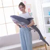 Simulation shark plush toy strip sleeping pillow big white shark children Tricky Creative Toys birthday gift for kids friends ► Photo 2/6