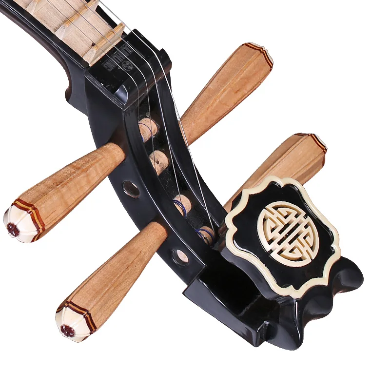 Dunhuang Liuqin 654 Color Wood Ruyi Head Dalbergia Wood Six-yin Leng Pegs Pipa for Beginners to Learn Folk Musical Instruments