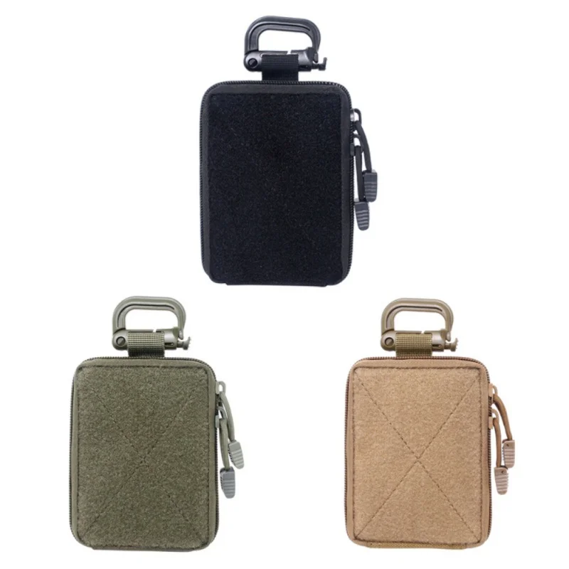 Riñonera táctica EDC para caza y acampada, bolsa militar impermeable para teléfono móvil, bolsillo para correr al aire libre, pequeña