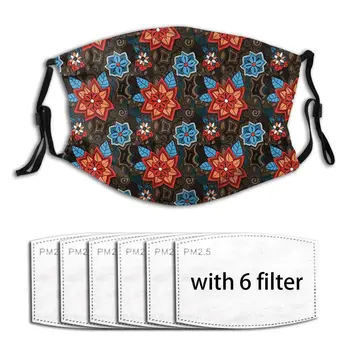 

Reusable Breathable Anti-Pollution PM2.5 Anti Dust Mask Summer Floral Unisex Activated Carbon Filter Mouth Bacteria Face Masks