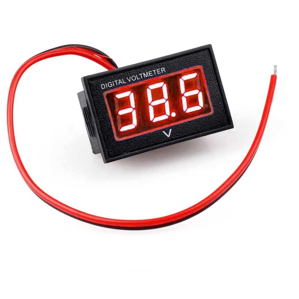 

DC 48V Blue Digital Voltmeter Volt Panel Meter Two-wire Electrical Instruments Voltage Meters for Gauge Club Car EZGO Yamaha