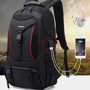 

Waterproof travel Hiking Backpacks for Men Male Unisex Sport Bag Pack USB Outdoor Mountaineering Climbing Camping Bag