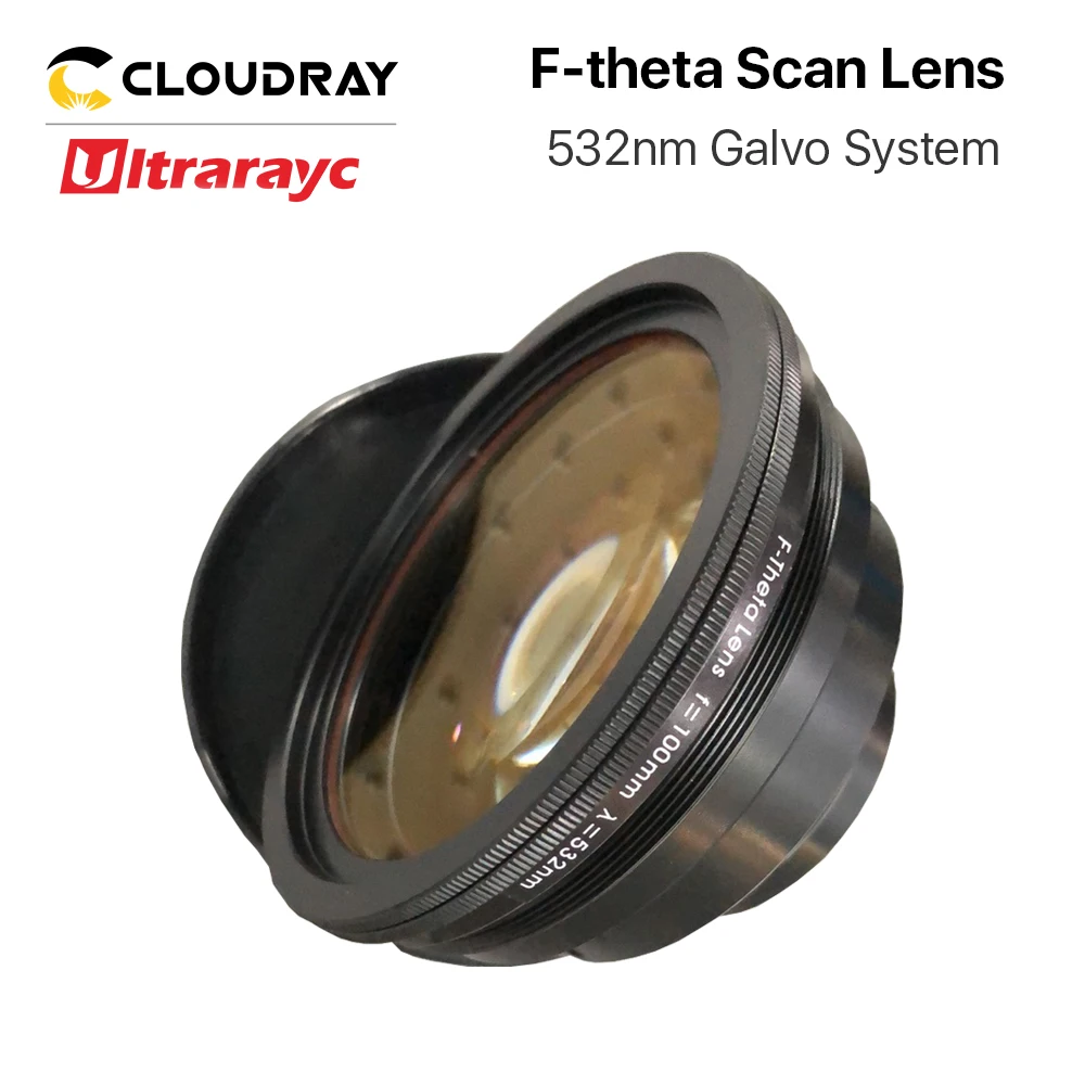 Ultrarayc 532nm F theta объектив с фокусным расстоянием 100 500 мм поле сканирования 70 × 360 для