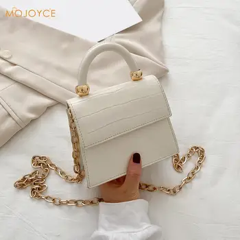 

Casual Retro Alligator Pattern Shoulder Crossbody Bag Women PU Leather Mini Handle Totes Purse