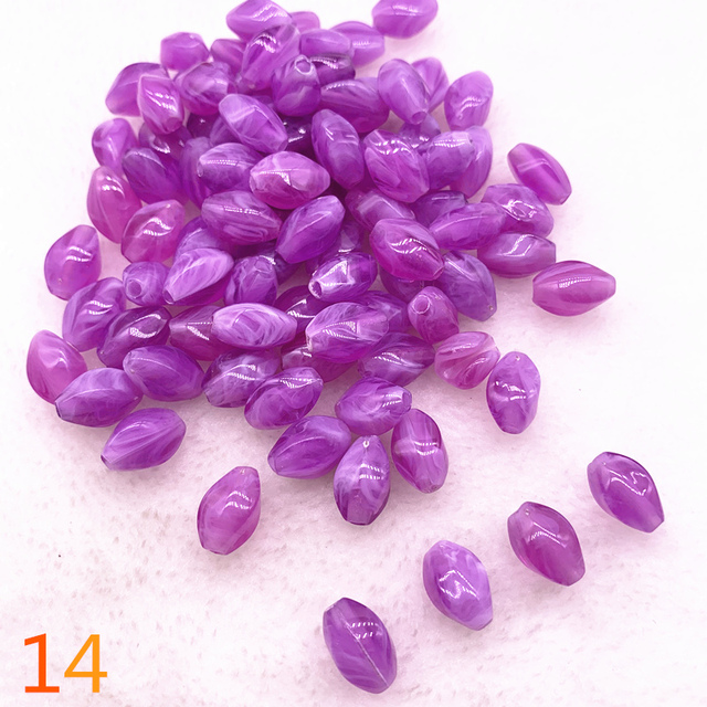 oval shape Acrylic Beads Spacer Loose Beads For Jewelry Making DIY Bracelet
