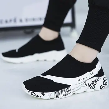 

Large Size Summer Running Shoes for Men Shoes Sneakers Socks Women Footwear for Sport Shoes Sports Black Trainers Footwear E-232