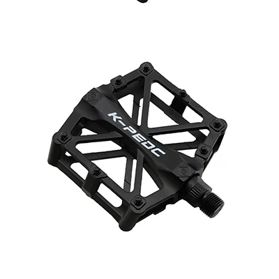 Черный Велосипедные педали MTB велосипедные дорожные педали для мотоцикла противоскользящие из сверхлегкого алюминиевого сплава велосипедные аксессуары 5 цветов - Цвет: Черный