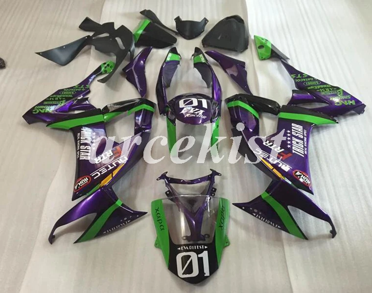 Новый ABS весь обтекатели комплект подходит для Kawasaki Ninja ZX-10R ZX10R 10R 2008 2009 2010 08 09 10