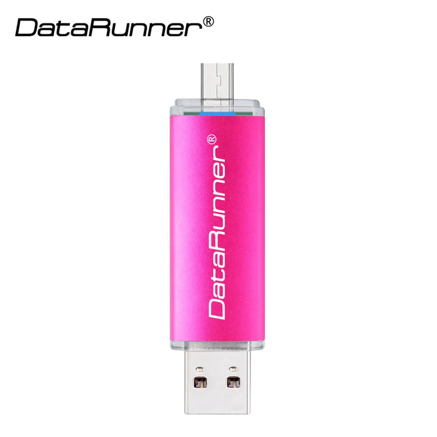 DataRunner USB 3,0 USB флеш-накопитель высокоскоростной OTG флеш-накопитель 16 ГБ 32 ГБ 64 Гб 128 ГБ 256 ГБ Флешка USB флешка 3,0 диск памяти - Цвет: Rose Red