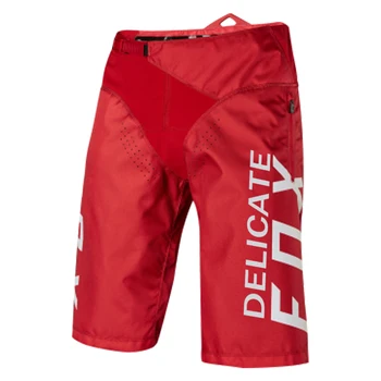 

Red Delicate Fox DEMO DH Shorts Mountain Dirt Bike Racing Pants MTB BMX Sports Riding Breathable Motocross Bicycle Shorts