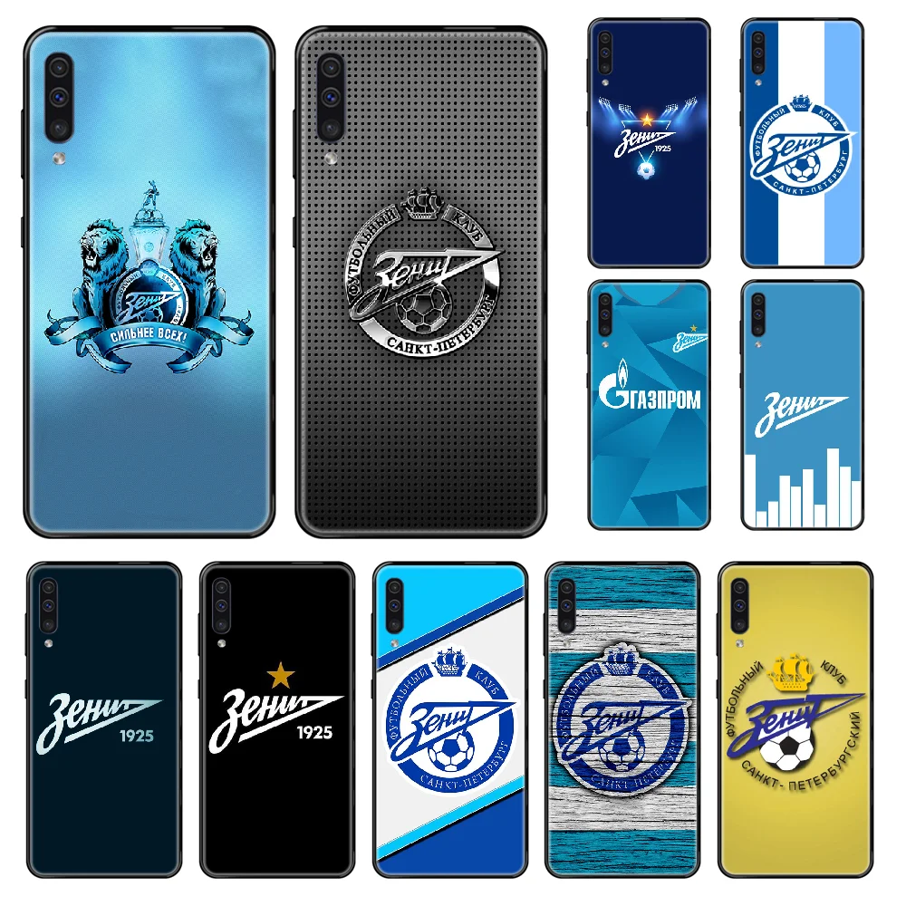 Russia Zenit FC football team Phone case For Samsung Galaxy A 3 5 6 7 8 20 40 50 70 71 E S Plus 2016 2017 2018 black art | Мобильные