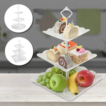 

cake stand wedding Tier Cake Stand Tray Decor Round Cupcake Wedding Birthday Party Afternoon Tea Cake Stand Cake Plate Stand