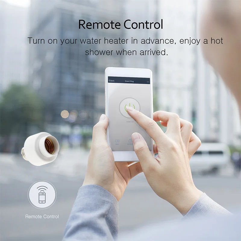 Tuya Smart Slampher Wifi Remote Wifi Led Light Bulb Holder Real 