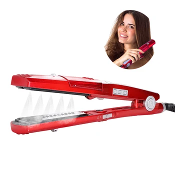 

Electric Steam Hair Straightener Steam Comb Straightening Hair Irons 65W Temperature Display Hair Straightening Tools