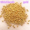 NEW 3mm 4mm Gold/Silver/Bronze/Silver Tone Metal Beads Smooth Ball Spacer Beads For Jewelry Making Diy Jewelry Findings ► Photo 3/6