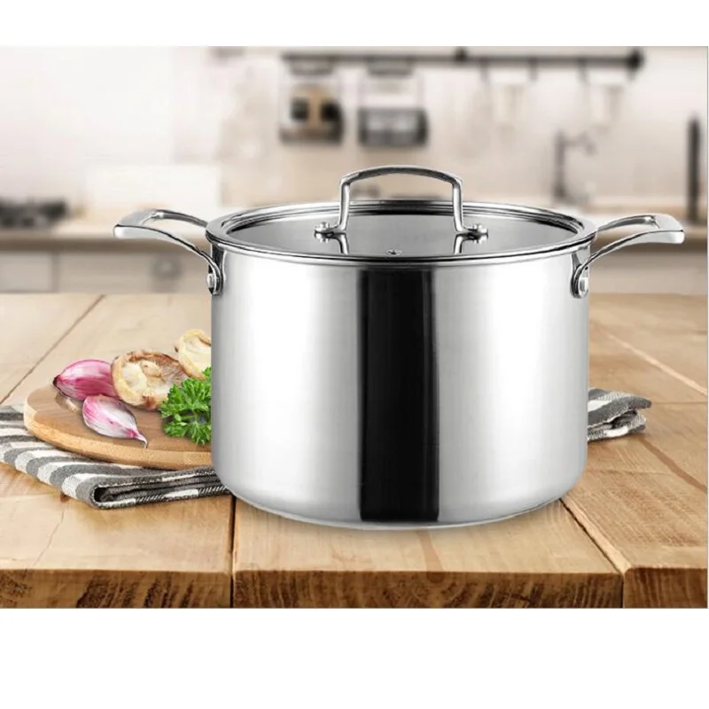 Кастрюля из нержавеющей стали 3 слоя 5 л|casserole pot|pots stainless steelpot cook |