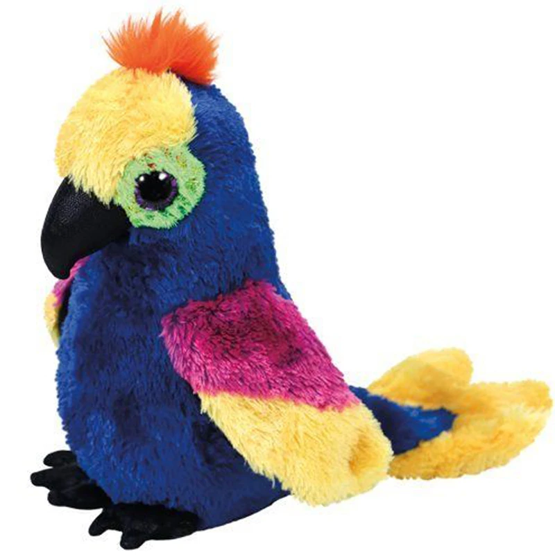 

Ty Beanie Boos Animals Wynnie Hyacinth Macaw / Parrot Plush Toy 15cm
