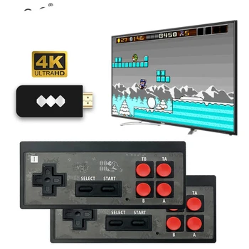 

USB Wireless Handheld TV Video Game Console with 620 games 8 Bit Mini Video Console Support HDMI Output download game to TF card