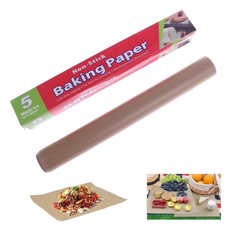 5M 10M Baking Paper Parchment Paper Rectangle Baking Sheets for Bakery BBQ