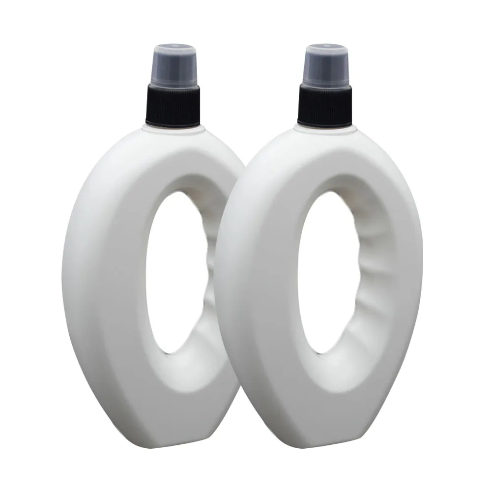 

2 Pcs Sports Bottle Practical Kettle Hand Grip Reusable Running With Spout Drink Water Gym Easy Use Outdoor Travel Gift