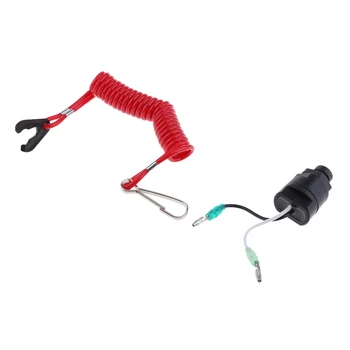

Engine Lanyard Kill Switch Stop Safety Cut Off Kit For Mariner
