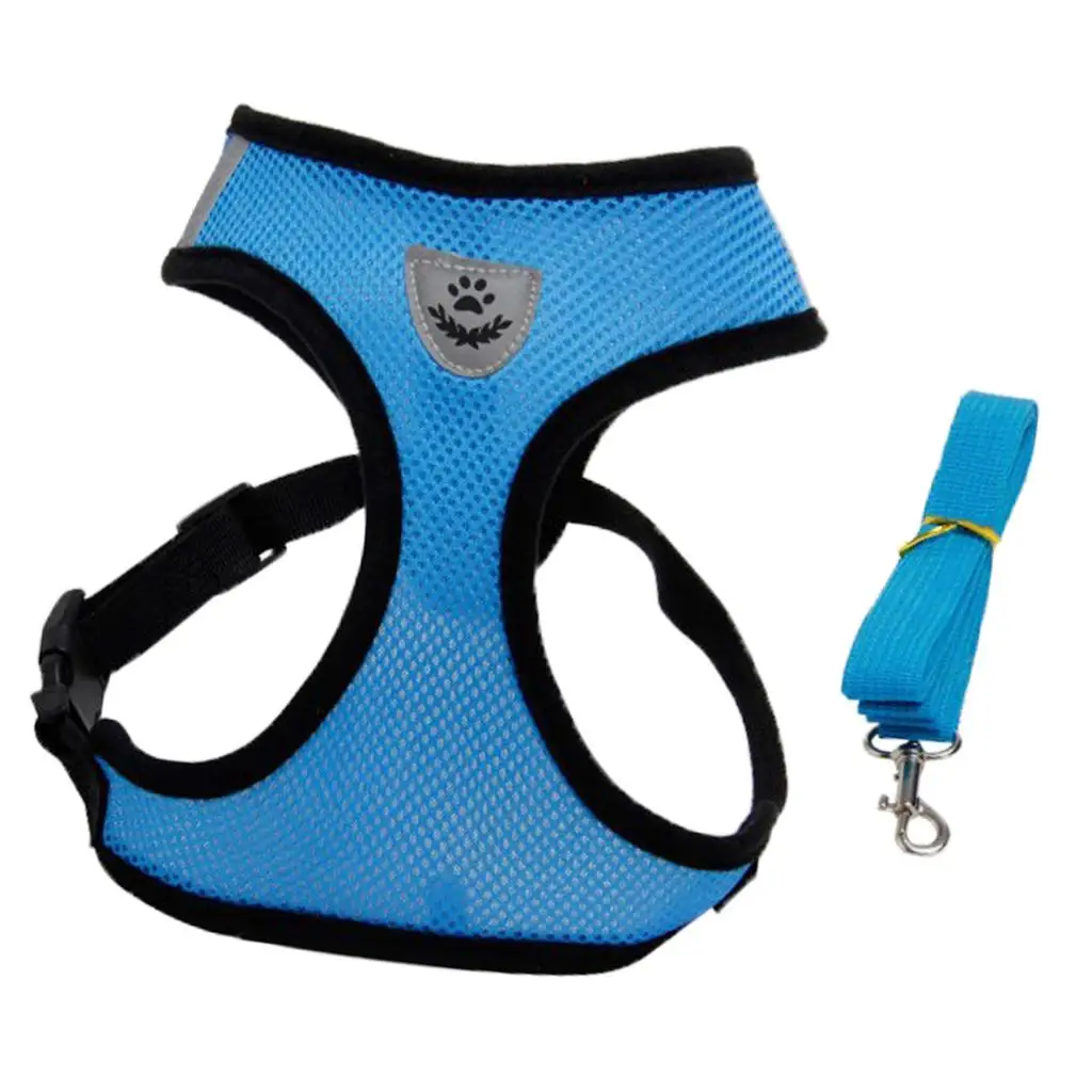 Pet Control Harness for Dog Cat Soft Mesh Safety Strap Vest with Handle S M