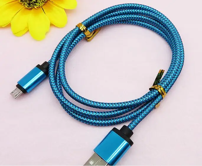 CUIMENG,, 1 м, 2 м, 3 м, алюминиевый сплав, зарядный Плетеный тканевый USB 2,0 кабель для передачи данных, аксессуары, пряди для Android LCFA01