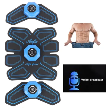

Abdominal Machine Wireless Electric Muscle Stimulator ABS Ems Trainer Fitness Weight Loss Body Slimming Massage Effective