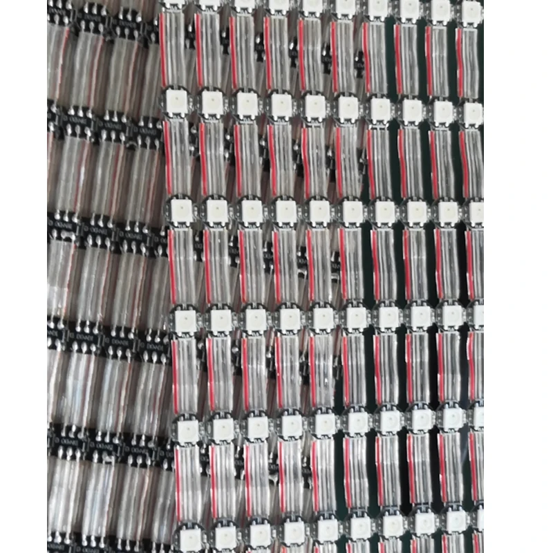 

50pcs WS2812B Full Color RGB Leds String 12cm Wire DC5V WS2812 IC LED Module Heatsink Board Individually Addressable IP30
