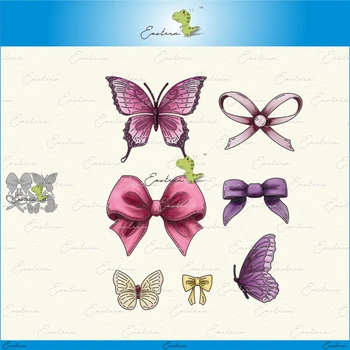 

Butterflies and bows Cutting Dies new 2020 Metal mould dies Scrapbooking Paper Making Craft die Matching color paper dies die