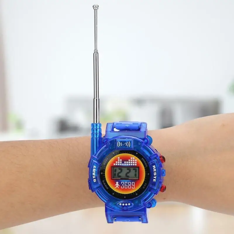 2pcs Children Kids Watch Toy Outdoor Walkie Talkie Set Multi function 50 150M Intercom Toy Outdoor 3